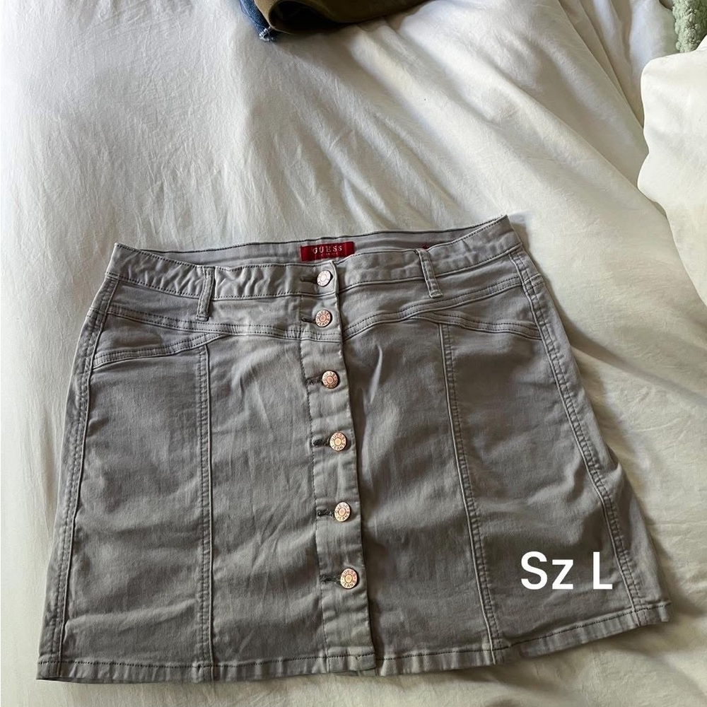 Guess Gray Mini Pencil Skirt